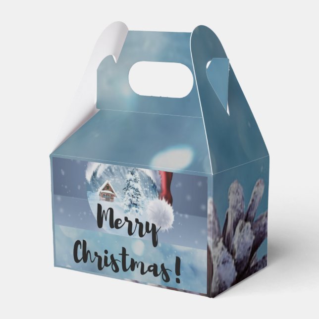 Caixinha De Lembrancinhas Renas de Natal modernas engraçadas e fofas (Frente)