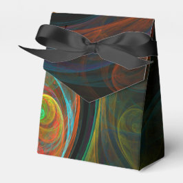 Caixinha De Lembrancinhas Renascimento de Abstrato de Arte Azul