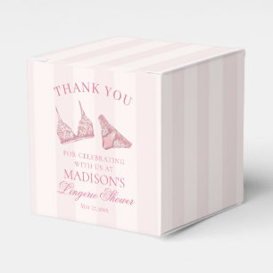 Caixinha De Lembrancinhas Renda Rosa Pastel Lingerie Banho Sobremesa Bridal