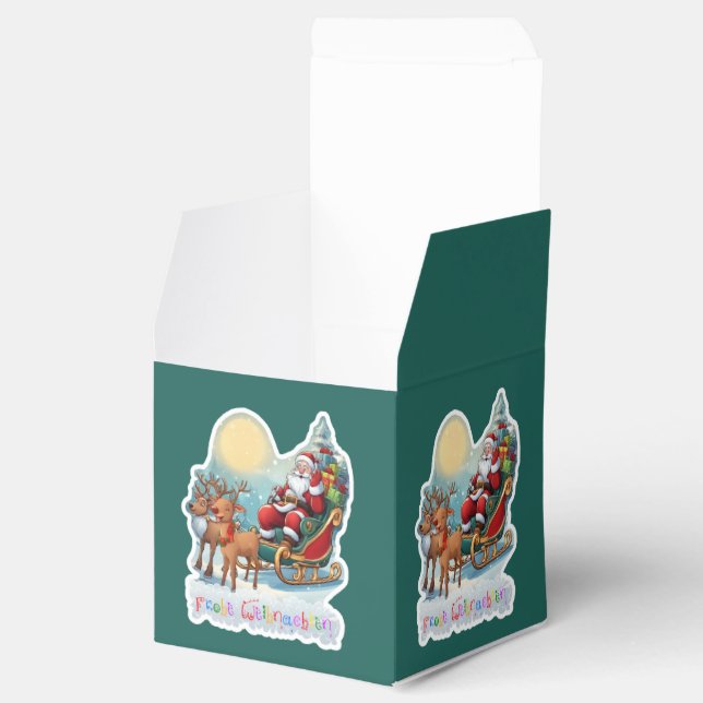 Caixinha De Lembrancinhas Rentierschlitten mit Rudi -  (Aberto)