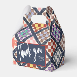 Caixinha De Lembrancinhas Reprodução de um Quilt Vintage de 1886