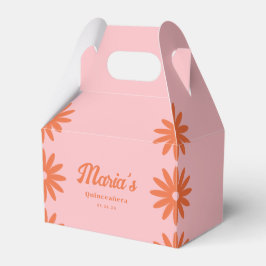 Caixinha De Lembrancinhas Retro Groovy Daisy Quinceanera