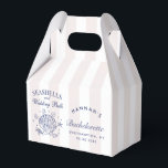 Caixinha De Lembrancinhas Retro Rosa Conchas e Sininhos de Casamento Despedi<br><div class="desc">Retro Rosa Conchas e Sininhos de Casamento Despedida de Solteira</div>