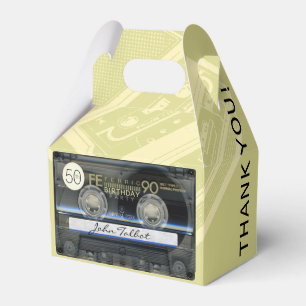 Caixinha De Lembrancinhas Retro T1 Audiotape 50º aniversário Obrigado GFB