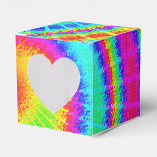 Caixinha De Lembrancinhas Retro Tie Dye Hippie Psychedelic