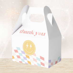 Caixinha De Lembrancinhas Retro Verificado por Pastel da Garota Groovy