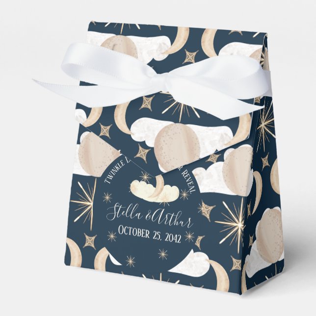 Caixinha De Lembrancinhas Revelação de Pequeno Gênero nas Estrelas - Partido (Frente)