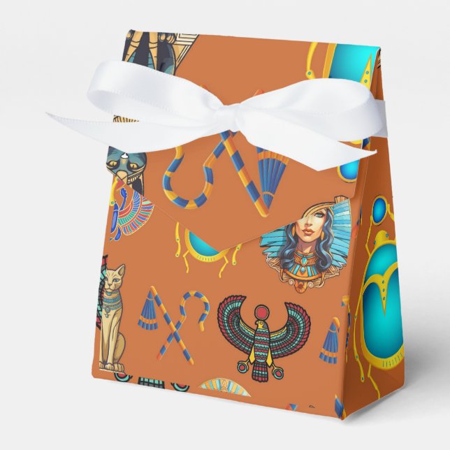 Caixinha De Lembrancinhas Revival de areias ouros: Autêntica Antiguidade Egí (Frente)