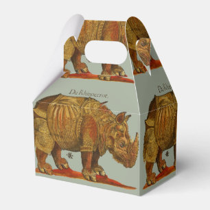 Caixinha De Lembrancinhas Rinocerontes Rinocerontes de Vintage Rhino Durer A