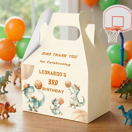 Caixinha De Lembrancinhas Roar & Score Basketball Dino Boy Birthday Party