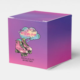 Caixinha De Lembrancinhas Roller Skate Girl Festa de aniversário Obrigado