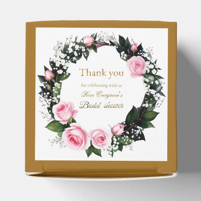 Caixinha De Lembrancinhas Romance Azul:Chá de panela Rosa Rosa Rosa Rosa Mui (Topo)