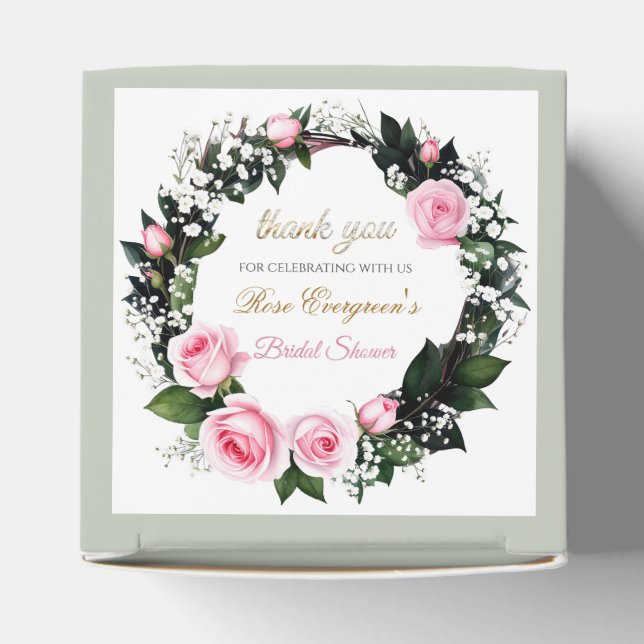 Caixinha De Lembrancinhas Romance Azul:Chá de panela Rosa Rosa Rosa Rosa Mui (Topo)