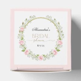 Caixinha De Lembrancinhas Romance Corada: Rosas Rosa & Resedá