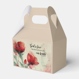 Caixinha De Lembrancinhas Romanos 5:5 Bíblia de amor de Deus Verso Flores Ro