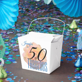 Caixinha De Lembrancinhas Rosa 50 de pêssego pálido e Festa de aniversário f