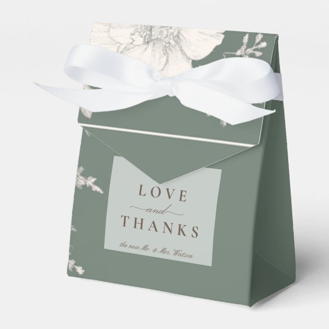 Caixinha De Lembrancinhas Rosa branca de primavera verão (Frente)