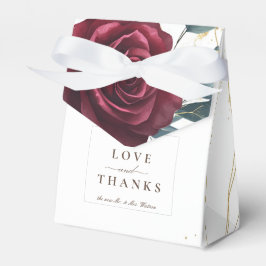 Caixinha De Lembrancinhas Rosa de Borgonha