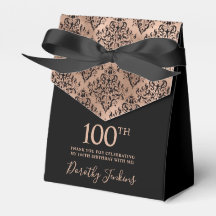 Rosa Dourada Damasco de 100º Aniversário Agradecim