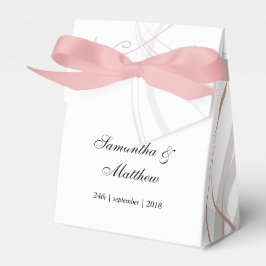 Caixinha De Lembrancinhas Rosa e Cinzas suaves