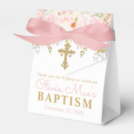 Caixinha De Lembrancinhas Rosa Garden Girl Baptism Personalizado