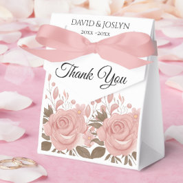 Caixinha De Lembrancinhas Rosa Personalizado Floral para 5º Aniversário de C