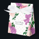Caixinha De Lembrancinhas Rosa Pêssego e Floral Puro Lavanda<br><div class="desc">Caixa de favor floral de cor d'água vinda com pêssego de tendência,  roxo rosa e lavanda projetado para ser rápida e facilmente personalizado de acordo com as especificações de seu evento.</div>