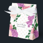 Caixinha De Lembrancinhas Rosa Pêssego e Floral Puro Lavanda<br><div class="desc">Caixa de favor floral de cor d'água vinda com pêssego de tendência,  roxo rosa e lavanda projetado para ser rápida e facilmente personalizado de acordo com as especificações de seu evento.</div>