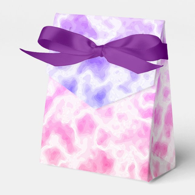 Caixinha De Lembrancinhas Rosa Roxo Azul (Frente)