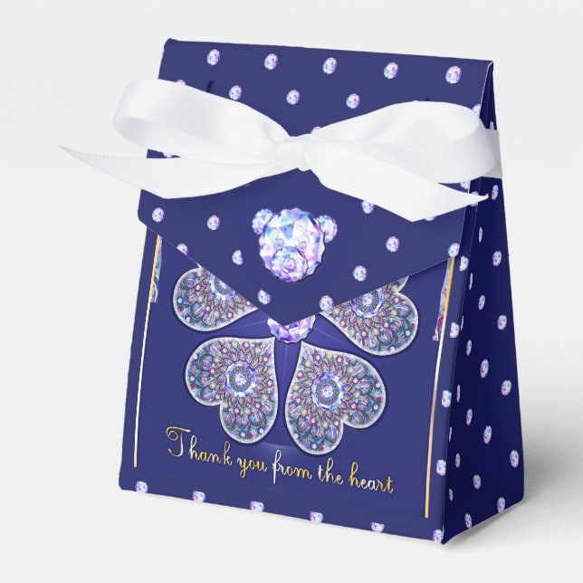 Caixinha De Lembrancinhas Rosace azul ou vermelho para bebê&criança (Frente)