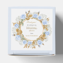 Caixinha De Lembrancinhas Rosas Azuis Elegantes e Respiração do Bebê