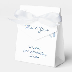 Caixinha De Lembrancinhas Rosas Azuis Modernos Verde Floral Aniversário