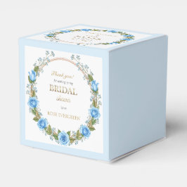 Caixinha De Lembrancinhas Rosas Azul Poeira Elegantes e Respiração de Bebê