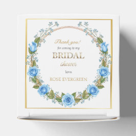 Caixinha De Lembrancinhas Rosas Azul Poeirento Elegantes e Respiração de Beb