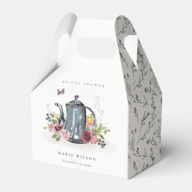 Caixinha De Lembrancinhas Rosas Bonitos e Animados Chá de panela Floral de B (Frente)