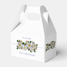 Caixinha De Lembrancinhas Rosas brancas personalizadas