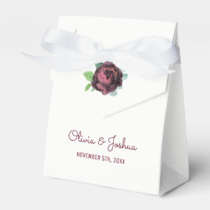 Caixinha De Lembrancinhas Rosas Burgundy Boxes