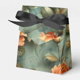 Caixinha De Lembrancinhas Rosas de pêssego