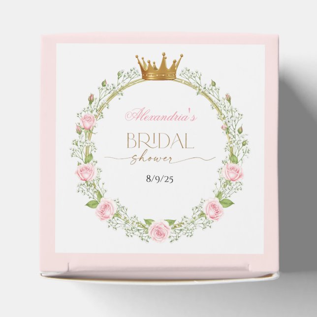 Caixinha De Lembrancinhas Rosas Rosa e Respiração do Bebê (Topo)