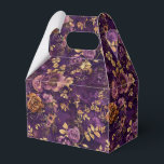 Caixinha De Lembrancinhas Rosas roxas e Douradas<br><div class="desc">Rosas Roxos e Dourados</div>