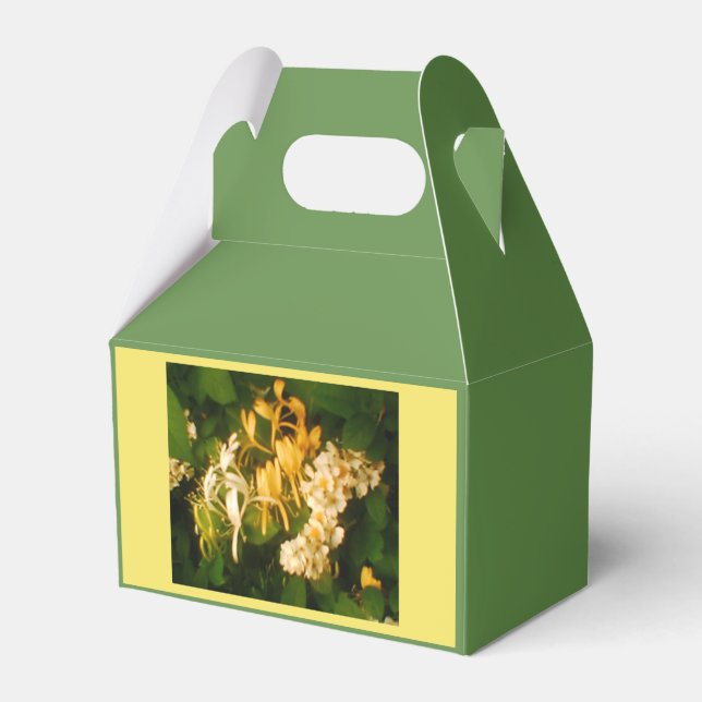 Caixinha De Lembrancinhas Rosas selvagens de Honeysuckle (Verso)