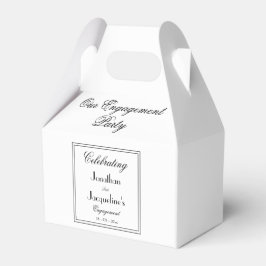 Caixinha De Lembrancinhas Roteiro de Agradecimento para Festa de Noivado Pre