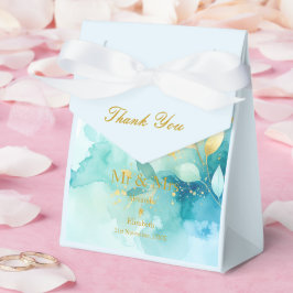 Caixinha De Lembrancinhas Roteiro de agradecimento personalizado dourado Sr.