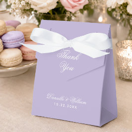 Caixinha De Lembrancinhas Roteiro de Agradecimento Simples Lavanda Casamento
