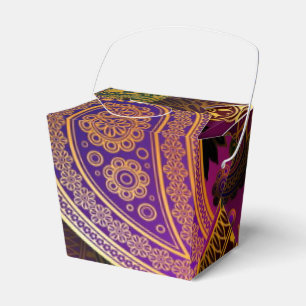 Caixinha De Lembrancinhas Roxo Paisley