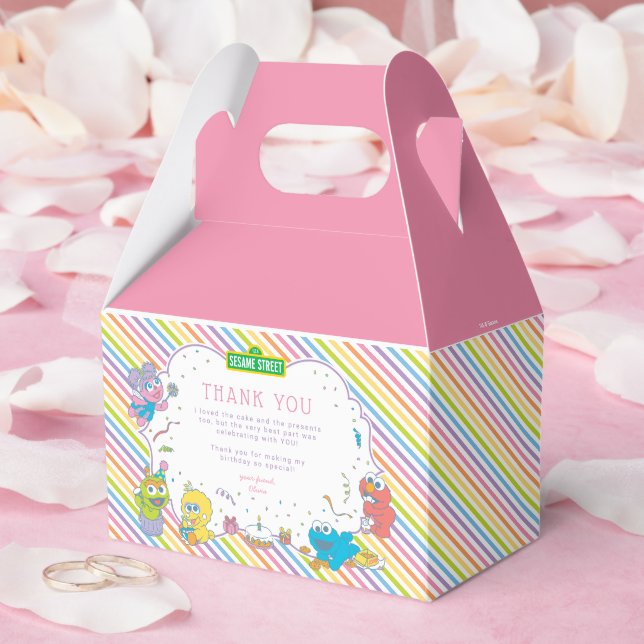 Caixinha De Lembrancinhas Rua Sésamo | Primeiro aniversário do bebê (Casamento)