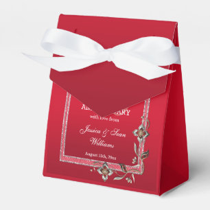 Caixinha De Lembrancinhas Ruby Red Gems & Glitter Ruby 40TH Wedding