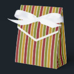 Caixinha De Lembrancinhas Ruby Red, Olive Green, Dourado<br><div class="desc">Ruby Red,  Azul e dourado,  caixa de favoritos com fita. Perfeito para todos os temas de decoração de presentes; simples/minimalista a maximalista,  dependendo de embelezamentos adicionais.</div>