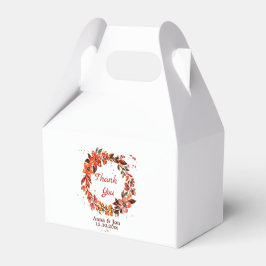 Caixinha De Lembrancinhas Rustic Autumn Floral