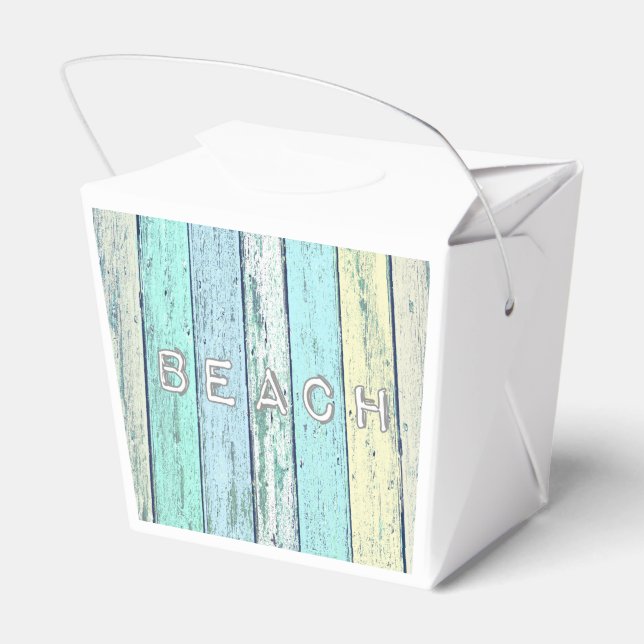 Caixinha De Lembrancinhas Rustic Beach Driftwood (Verso)